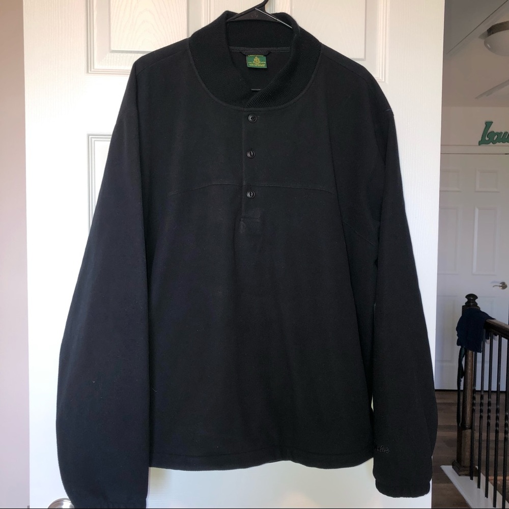 Cabela’s‎ Quarter Button Pullover Black XL